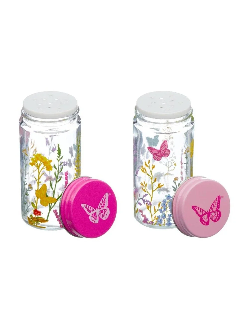 Dolly Parton Wildflower 2pc. Glass Spice Shaker Set
